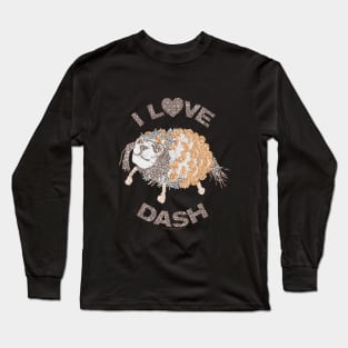 I Love Dash Enola Holmes Pinecone Pet, Dash Circle Design Long Sleeve T-Shirt